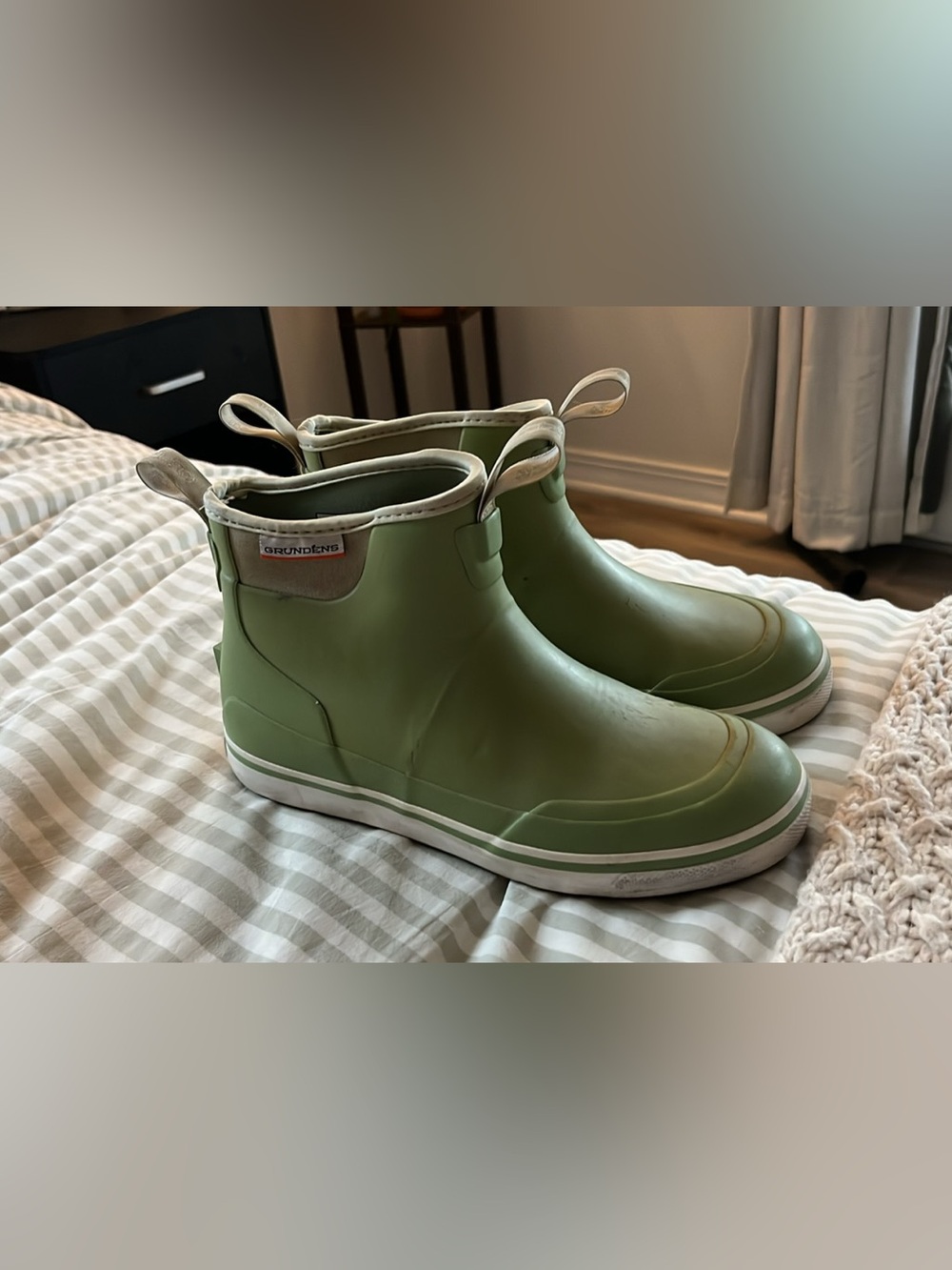 Grundéns Green Women's Ankle Rain Boots